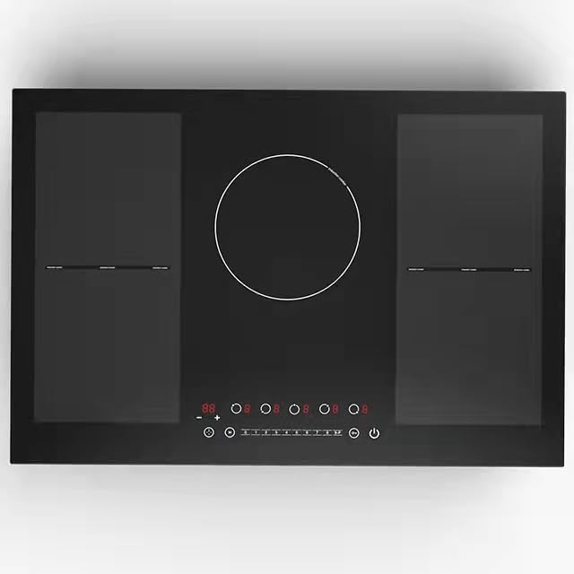 Induction Cooktop, 30 Inch Electric Cooktop with 5 Burners Including 2 Bridge Elements, Built-in 240V Stove 9 Power Levels, Sensor Touch Control, Kids Lock, Timer and Keep Warm Function