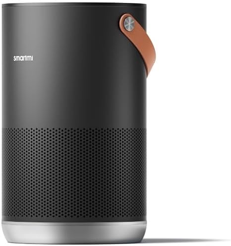 smartmi Air Purifier P1，Deep Consideration Powerful Filtration，Accurate Monitoring Efficient Filtration，360° Cycled Purification，Smart APP Control ，Portable to Carry Anywhere