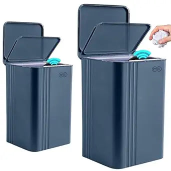 2 Smart Trash Can, Garbage Trash Bin, Automatic Trash Can, Touchless Trash Can, Motion Sensor Trash Can, Waterproof Garbage Trash Cans for Home, Bedroom, Office, Kitchen, Hotel