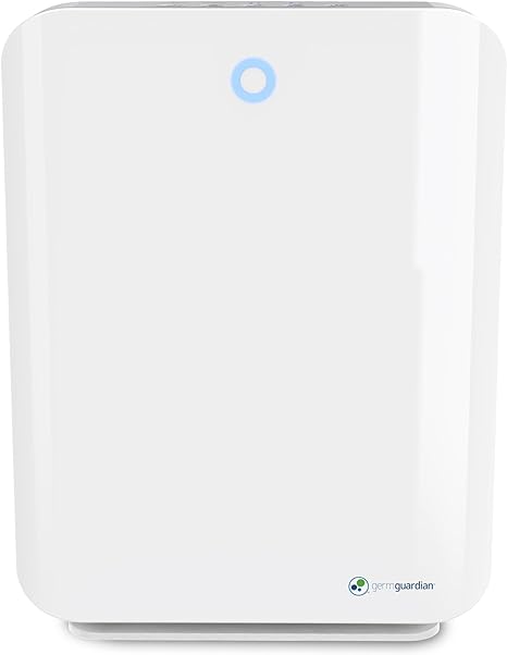 GermGuardian Air Purifier with HEPA 13 Filter, Removes 99.97% of Pollutants, Large Room up to 1760 Sq. Foot Room in 1 Hr, UV-C Light Helps Reduce Germs, Zero Ozone Verified, 21", White, AC5900WCA