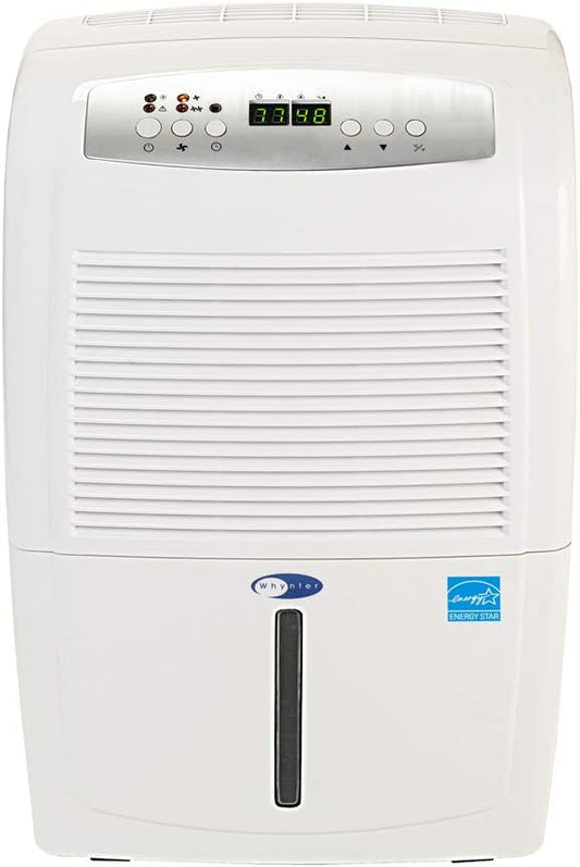 Whynter RPD-551EWP Energy Star 50 Pint High Capacity Portable Dehumidifier with Pump up to 4000 sq ft, White