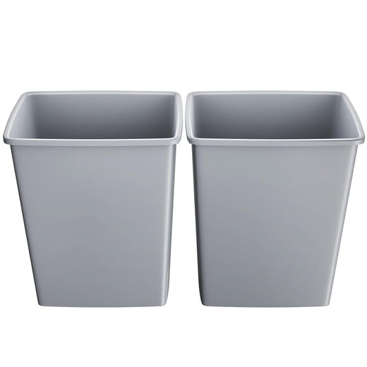 ROOMTEC Lightweight and Durable Slim Trash Can, Wastebaskets for Office, Workspace, Kitchen, Bathroom