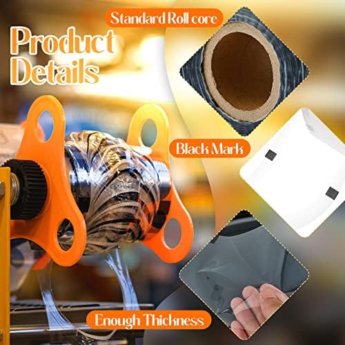 Tessco 4 Rolls Cup Sealing Film Bulk Cup Sealer Film Boba Sealing Film for Cup Sealing Machine 90-105 mm 12800 Cups for 16oz Plastic PP Cups for Boba, Water, Cold Coffee, Juice, Soda(Classic Style)