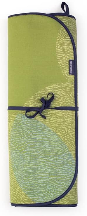 Brabantia 6 Layer Roll-Out Foldable Ironing Blanket (Calm Green) 26 x 47 Instant Ironing Board Surface with Protective Base, Ideal for Travel, RVs, Condos