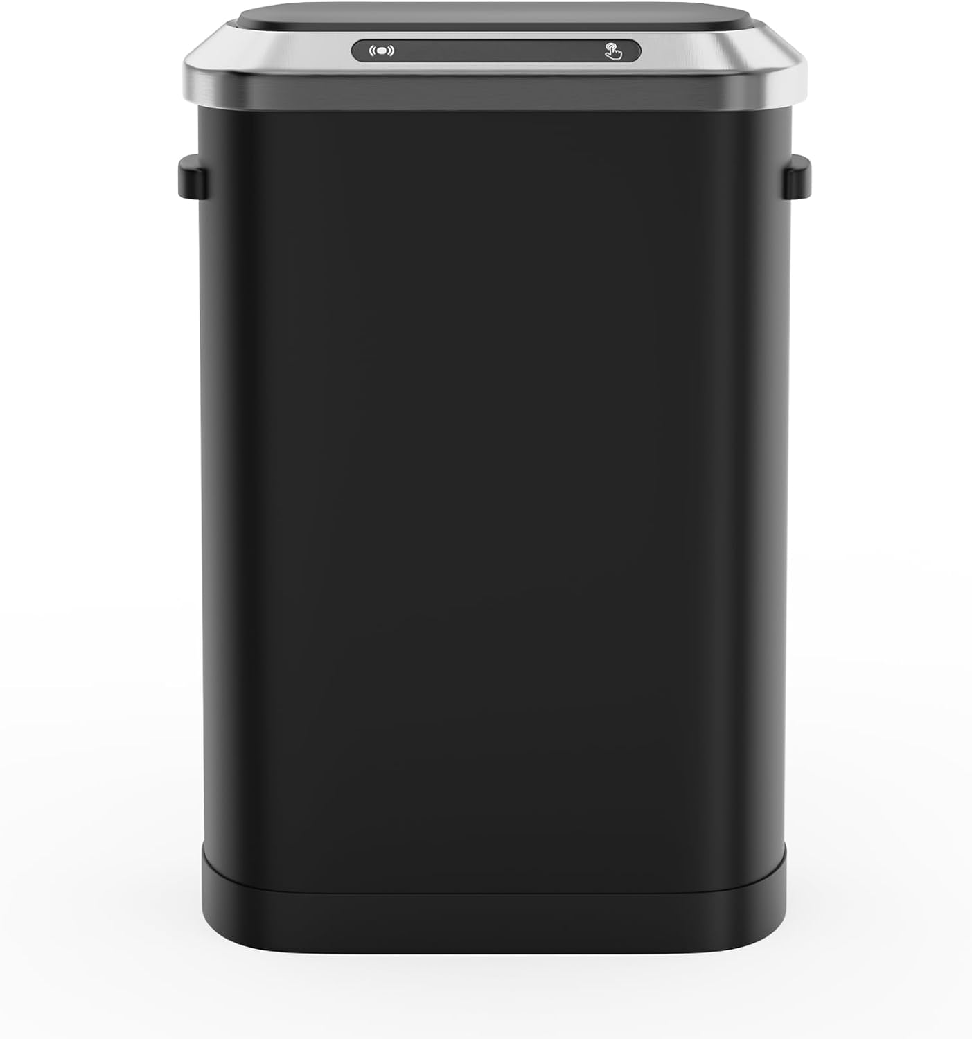 50 Liter/13 Gallon Kitchen Trash Can,Automatic Rectangular Stainless Steel Garbage Can for Bathroom Bedroom Home Office,Black