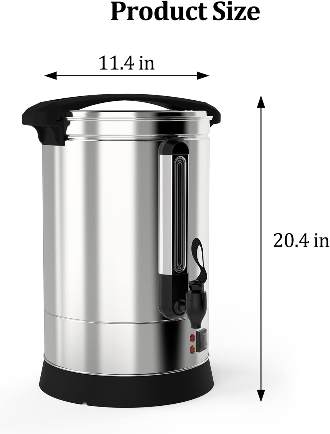 100 Cup Commercial Coffee Maker, [Quick Brewing] [Food Grade Stainless Steel] Large Capacity Coffee Urn Perfect for Church, Meeting rooms, Lounges, and Other Large Gatherings-14 L