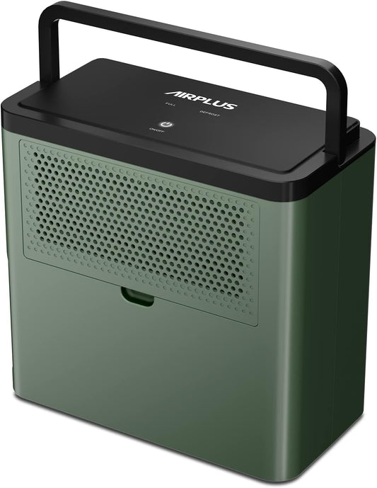 20-30 Pints Home Dehumidifier for Bedroom, Basement with Drain Hose, Reusable Filter,Auto Shut for 1,500 Sq. Ft. Large Room, Bathroom Green