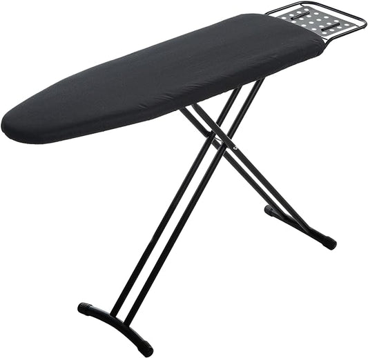 Ironing Board Full Size, RAINHOL 54"x13" Heavy Duty Compact Iron Board with Iron Rest, Heat Resistant Cover with Ultra Thick Padding, Height Adjustable Sturdy Iron Stand, Black