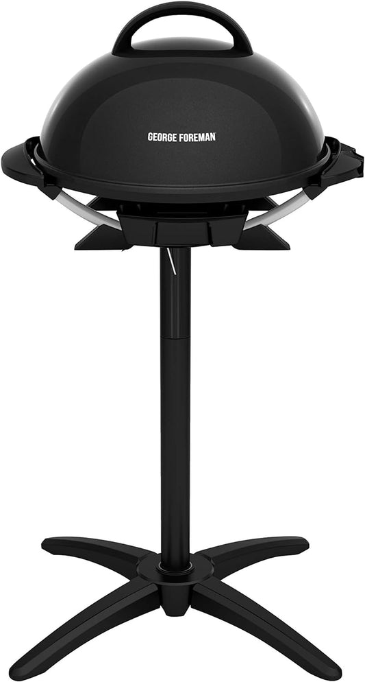 George Foreman GIO2000BK Indoor/Outdoor Electric Grill, 15-Serving, black