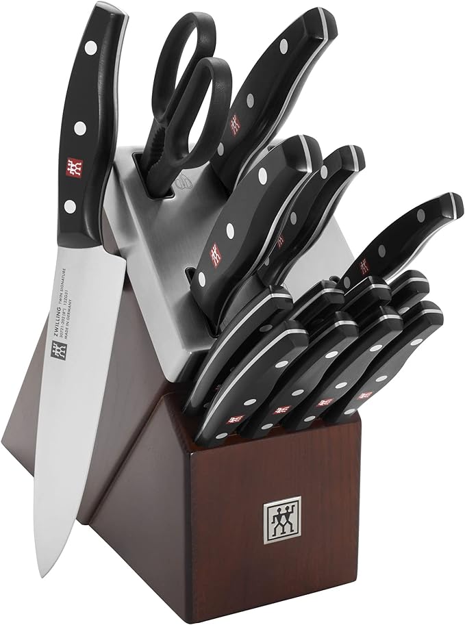 ZWILLING TWIN Signature 15-pc Self-Sharpening Knife Block Set - Brown