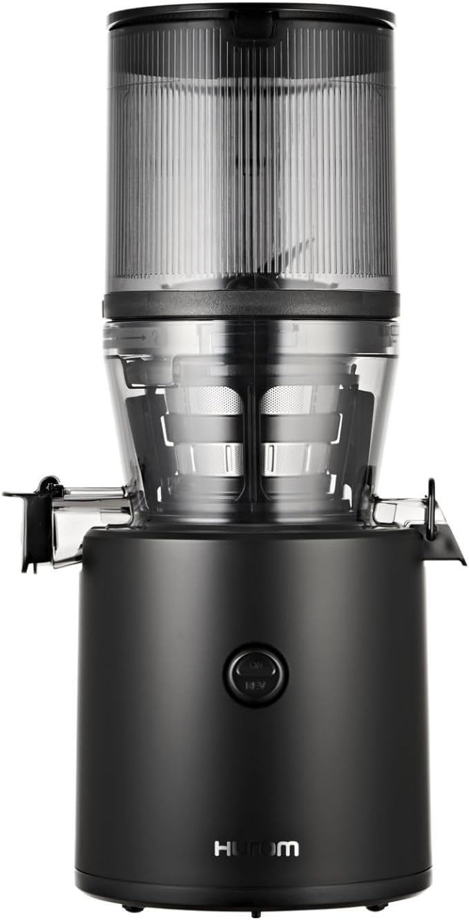 Hurom H320 Slow Juicer, Matte Black | Ultra Low Pulp | Hands-Free | Hopper Fits Whole Produce | Quiet Motor | BPA Free | Easy Assembly | Cold Press Masticating Juicer