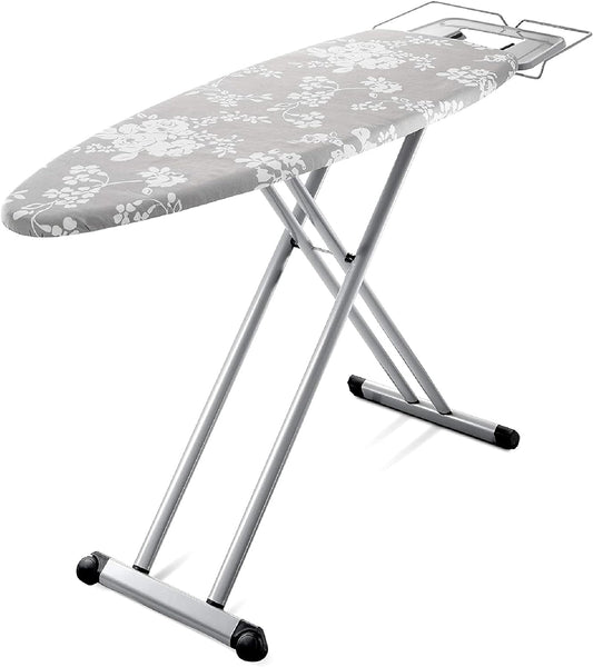 Bartnelli Pro Luxury Ironing Board - Extreme Stability | Made in Europe | Steam Iron Rest | Adjustable Height | Foldable | European Made Gray