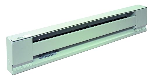 TPI F2920096SW Series 2900S Electric Baseboard Stainless Steel Element Convection Heater, Standard Model, 2000 W, 9.6 Amps, White