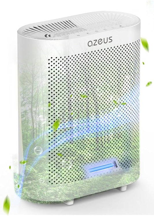 UV-C Light True HEPA Air Purifier with Ionic Generator | for HOME, Large Room up to 1800 sq ft, Office or Commercial Space | Filter Pollen, Smoke, Dust, Pet Dander | Air Quality Sensor