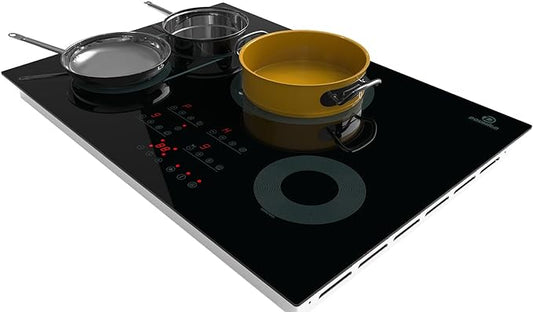 Induction Cooktop, 4 Burner with Boost, 30 Inch Electric Cooktop, Including Flexi Bridge Element, Max Power 4000W, 240V Fast Heat Induction stove, Smooth Surface Touch Screen, Kid Safety Lock