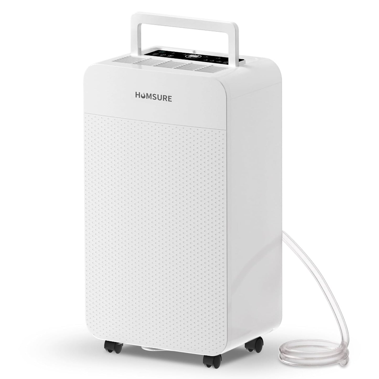 4500 Sq. Ft 70 Pints Dehumidifier for Basement and Home, Bathroom, Bedroom, Equipped With Drainage Hose, Automatic Defrosting, 24-Hour Timer Function