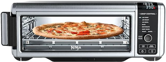 Ninja Foodi SP101/FT102CO Digital Fry, Convection Oven, Toaster, Air Fryer, Flip-Away for Storage, with XL Capacity, and a Stainless Steel Finish (Renewed)