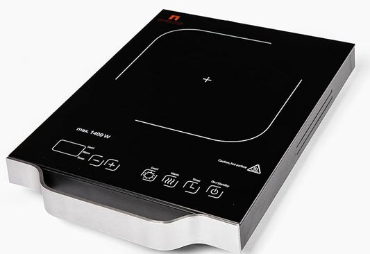 Portable Induction Hot Plate With Handle | Powerful 1400W | 11” Countertop Cooktop | 12 Temperature Settings