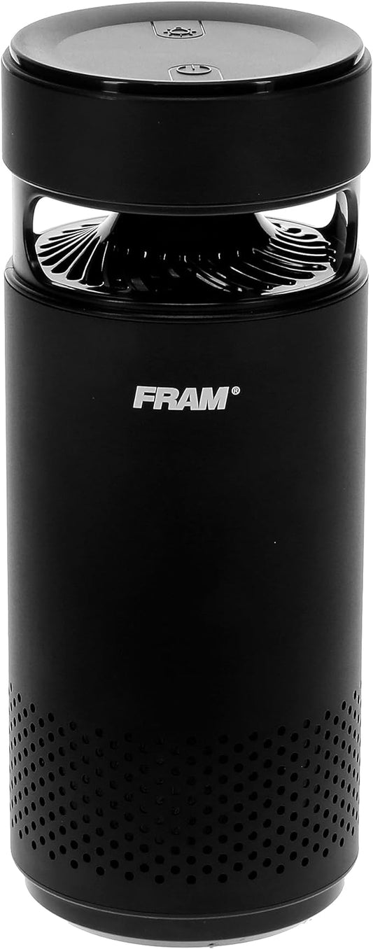 FRAM Portable Air Purifier H13 HEPA Filtration & UV-C LED Sterilization | Rechargeable Cordless Design for Home, Vehicles, Office, & Travel | Cleans Air of Dust, Smoke, & Other Contaminants | CAP30100