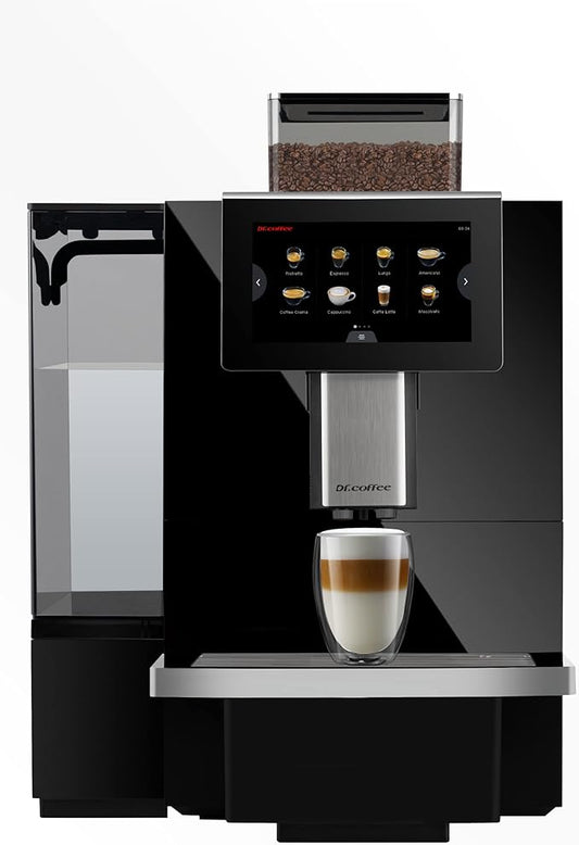 F11 Big Plus Super Automatic Espresso Machine, Coffee Machine with Latte, Americano and Cappuccino, 9 Grind Size Options for, Office, VIP Lounge and Business, Black Colour