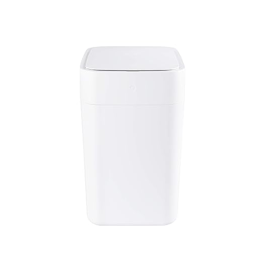 TOWNEW T1S Smart Trash Can,4.1 Gallon Automatic Garbage Bin with Self-Sealing and Self-Changing,Motion Sense Activated Trashcan for Kitchen Bathroom Office,Large,White