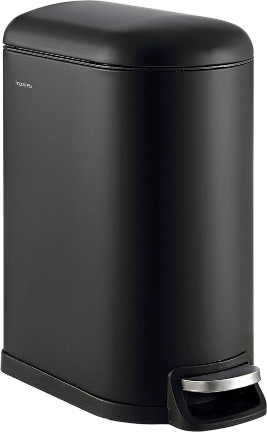 happimess Roland Trash Can, 10.6 Gallon, Black