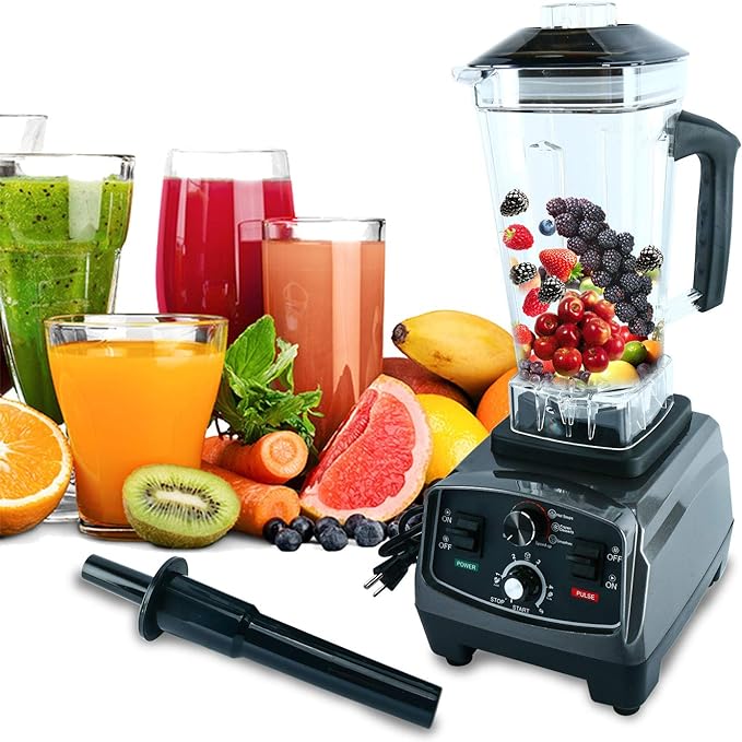 1400 Watt Commercial Blender, 67oz BPA-Free Pitcher, Professional Kitchen Juicer Blender for Drinks and Smoothies, Multiple Speeds, Programmable, Lightweight