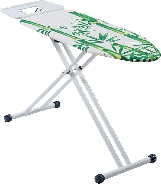 Mabel Home Ironing Board, Made in Europe by Mabel Home, Adjustable Height, Extra Thick Heavy Duty Padded Cover, Extra Cover Included (3 Different Models & Sizes) (Solid STEAM (47" x 18"))