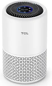 TCL Breeva A1C Air Purifier for Home, Bedroom, Up to 438 ft², Auto Mode, 3-Stage filtration, H13 True HEPA Filter, Smoke & Odor Blocker, Pre-Filter (A1C14W)