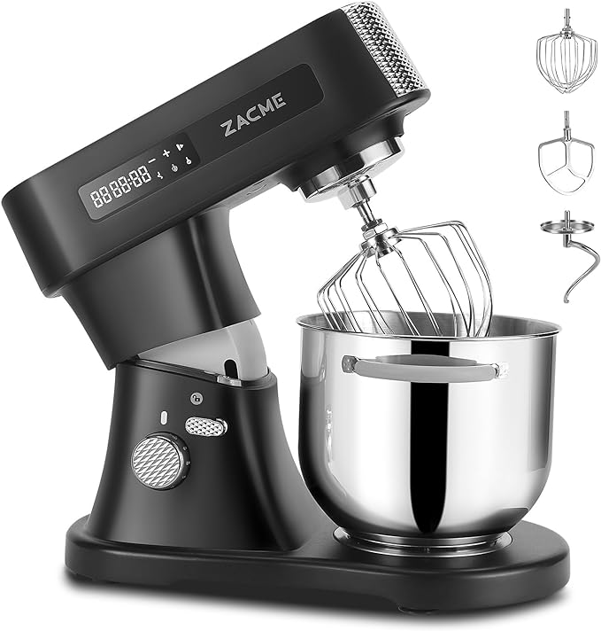 7.4QT household Stand Mixer 800W with Aluminum die casting heavy-duty stand mixer Mixers Kitchen Stand Mixer with 3 Stainless Steel Accessories, stand Mixer Use for household