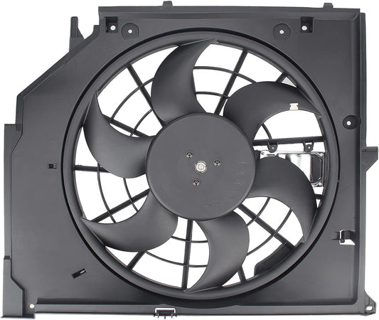 AUTOKAY Cooling Fan Assembly, Electric Radiator Fan Automotive for BMW 1999-2005