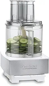 Cuisinart DFP-14BCWNYAMZ Food Processor, 14 Cup, Stainless Steel, White