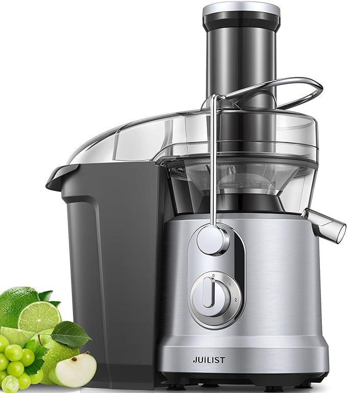 1300W Juicer Machines, Juilist Powerful Juice Extractor Machine with 3.2" Wide Mouth for Whole Fruits & Veggies, Fast Juicing Fruit Juicer for Beet, Celery, Carrot, Apple, Easy to Clean, BPA-Free