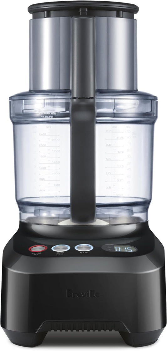 Breville Sous Chef Pro 16 Cup Food Processor BFP800BSXL, Black Sesame