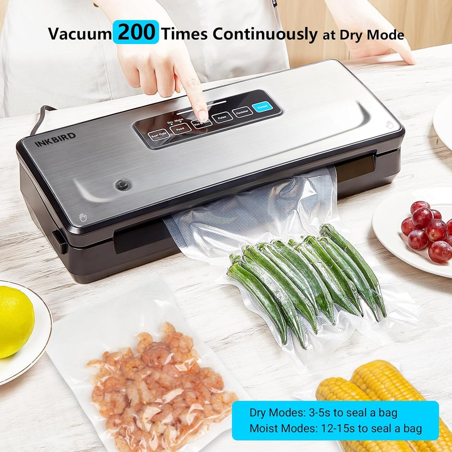 INKBIRD Food Sealer Vacuum Sealer Machine (Vacuum Sealer)