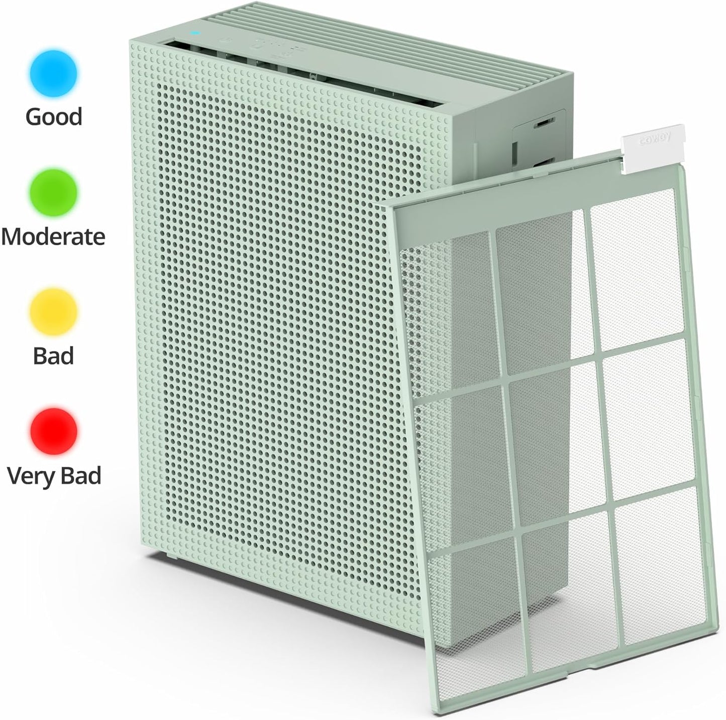 Coway Airmega 150(K) True HEPA Air Purifier with Air Quality Monitoring, Auto Mode, Filter Indicator (Sage Green)