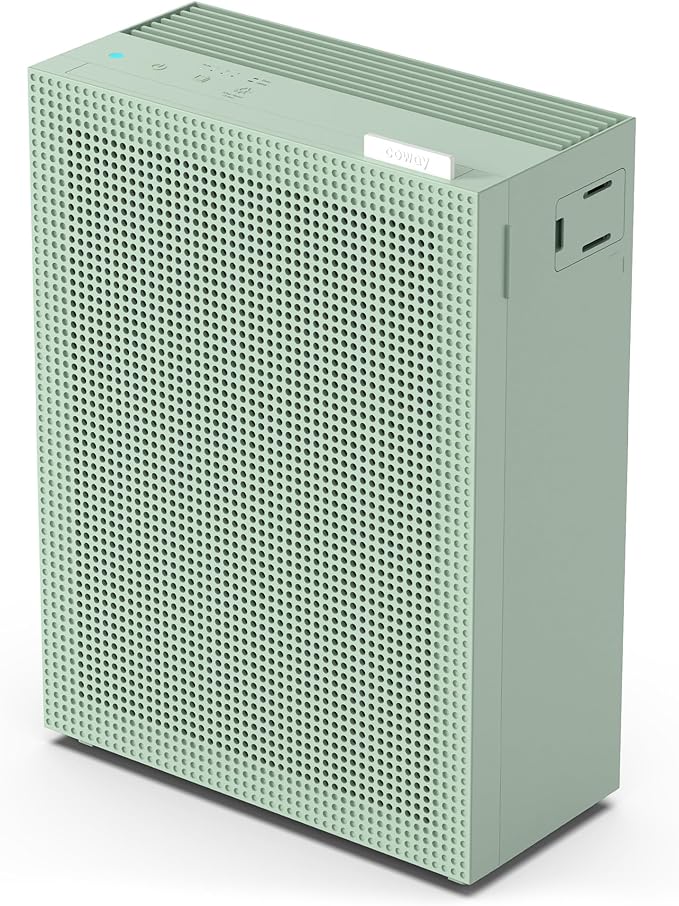 Coway Airmega 150(K) True HEPA Air Purifier with Air Quality Monitoring, Auto Mode, Filter Indicator (Sage Green)