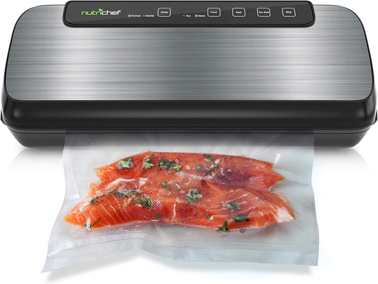 nutrichef AZPKVS20STS Vacuum Sealer, 5.9 x 14.2 x 3 inches