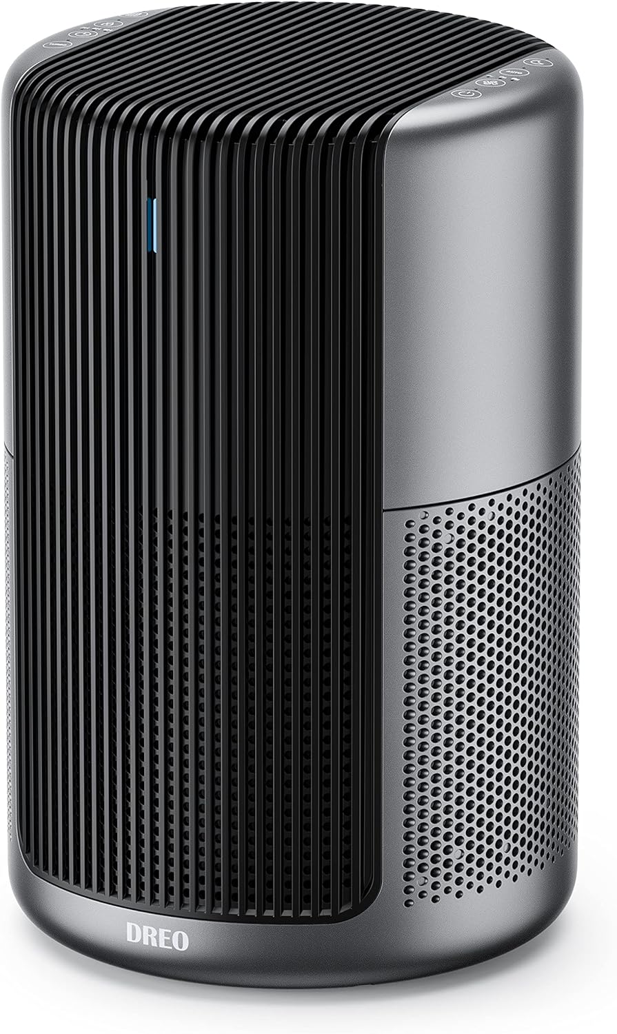 Dreo Air Purifiers Macro Pro, True HEPA Filter, Up to 1358ft² Coverage, 20dB Low Noise, PM2.5 Sensor, 6 Modes, 360 Filtration Cleaner Remove 99.985% Dust Smoke Pollen, Black