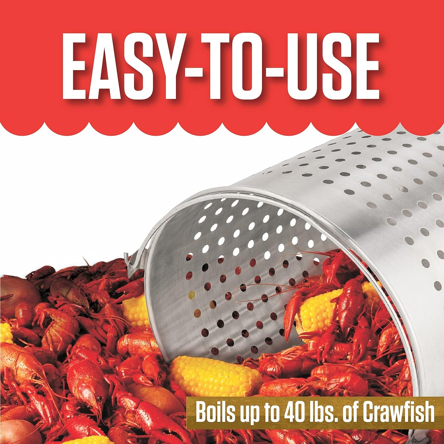 Zatarain's Crawfish Cooker Seafood Boiler Kit, 80 Quart